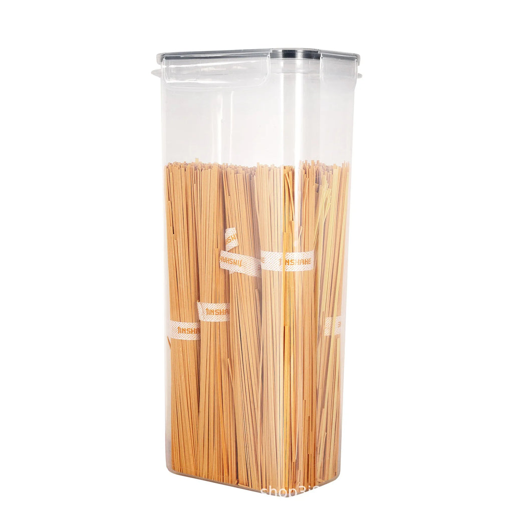 7PCS Food Storage Containers Set BPA Free Plastic Airtight Kitchen Storage Boxes with Labels Stickers Pen 14.5 × 10 × 29cm