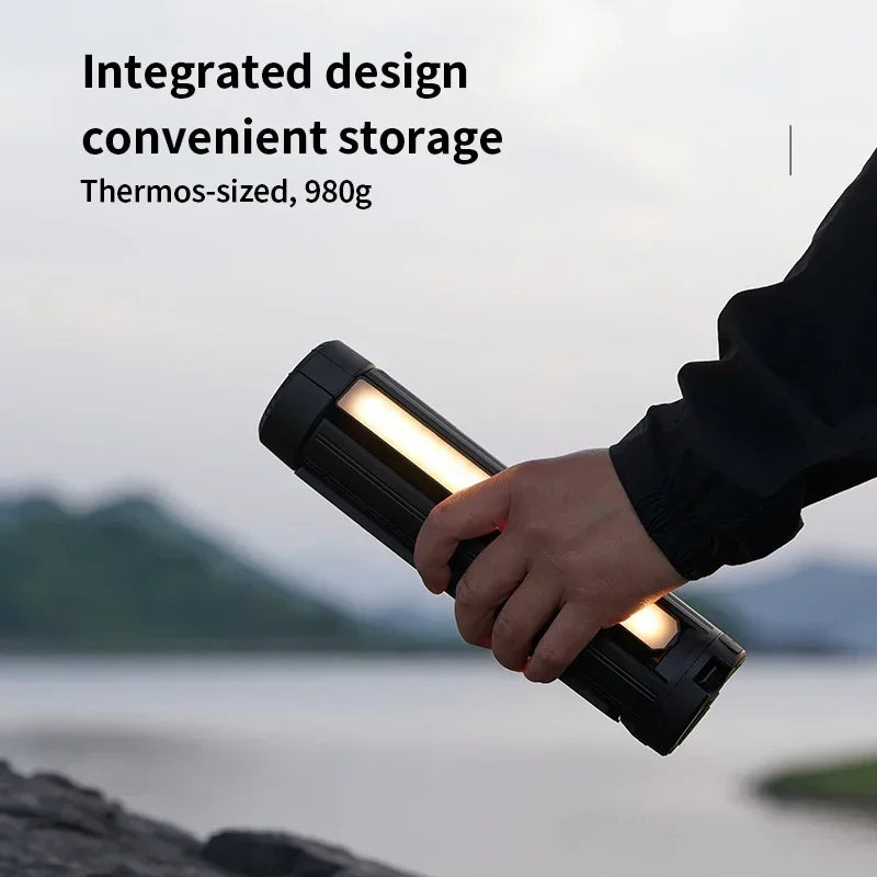 154cm Telescopic Camping Light 15600mAh Rechargeable LED Lantern Waterproof Outdoor Flashlight Hiking Tent L3 Mini