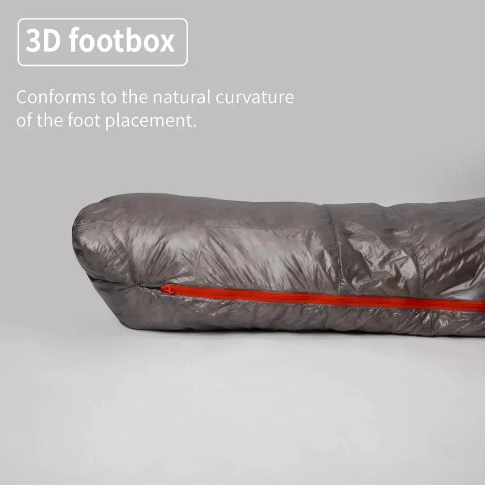 Wind Hard DUSK Ultralight 800FP Duck Down Sleeping Bag 210x82cm 3 Season Mummy Sleeping Bag for Camping and Hiking