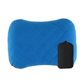 Ultralight Inflatable Camping Pillow Soft Washable Cover Ergonomic Travel Pillow Neck Lumbar Support Cushion Blue 32×46cm