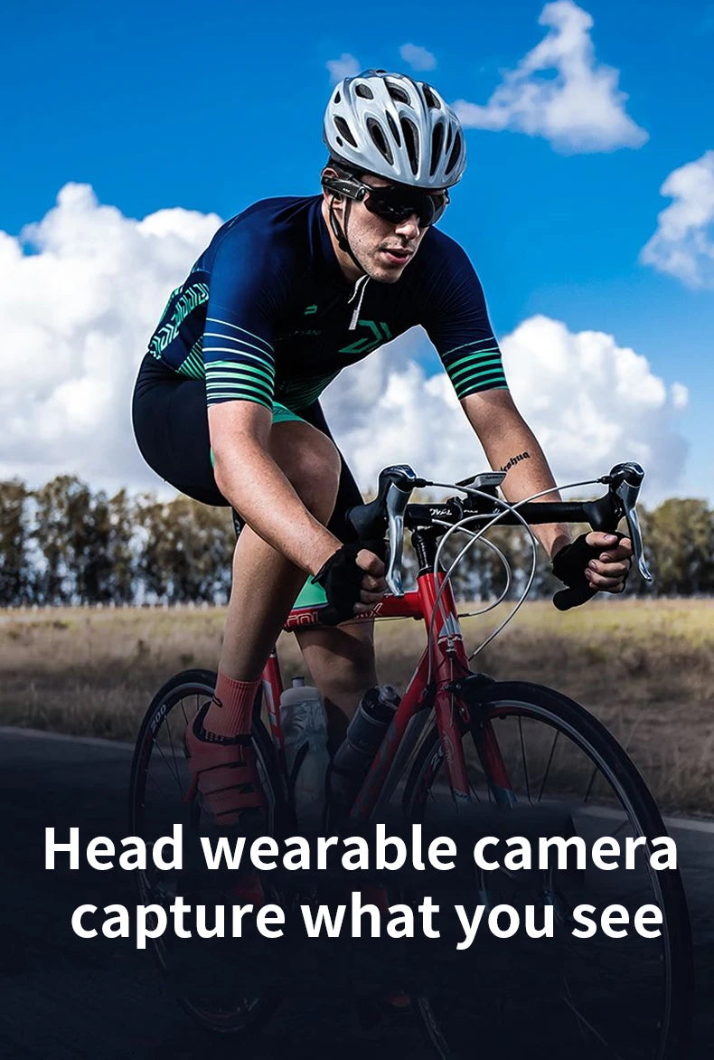 Head Wearable Action Camera Vlog 4K 60fps for YouTube Videos Motorcycle Helmet Digital Camcorder Camara Stabilization EP8 Silver Standard