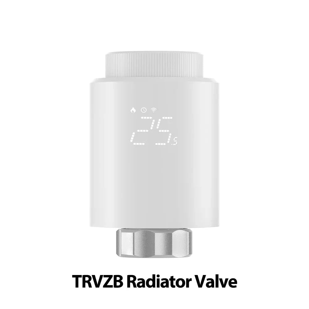 TRVZB Smart Thermostatic Radiator Valve Home Heating Controller Frost Protection Remote Group Control eWeLink Alexa 59.4×59.4×95mm