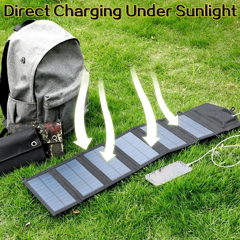 6 fold 800W Foldable solar panel 20w/h portable solar panels Fast charger USB 5V DC Full time solar panel mobile power supply 87x19x3cm