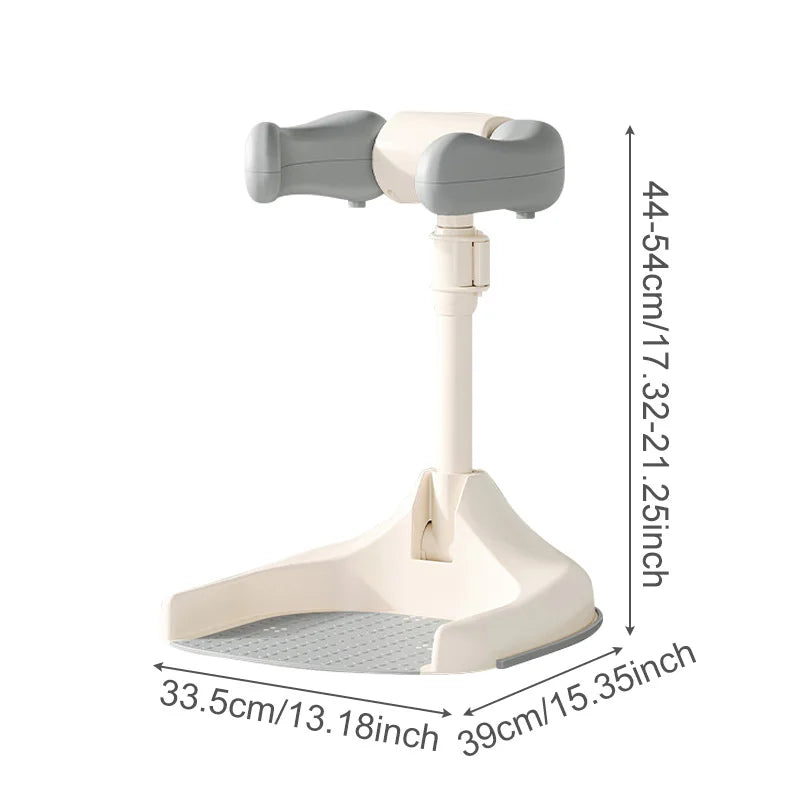 Adjustable Kids Shower Rack Non Slip Foldable Portable Baby Bath Support Stand Bathing Device 6-36 Months Grey