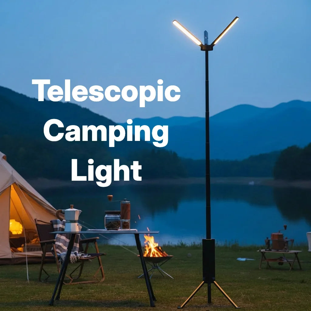 154cm Telescopic Camping Light 15600mAh Rechargeable LED Lantern Waterproof Outdoor Flashlight Hiking Tent L3 Mini