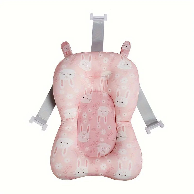Real Time Temperature Silicone Baby Bathtub Folding Non Slip Foot Bath Bucket Temperature Sensing Bathroom Tub 60.5 × 43 × 20.5cm