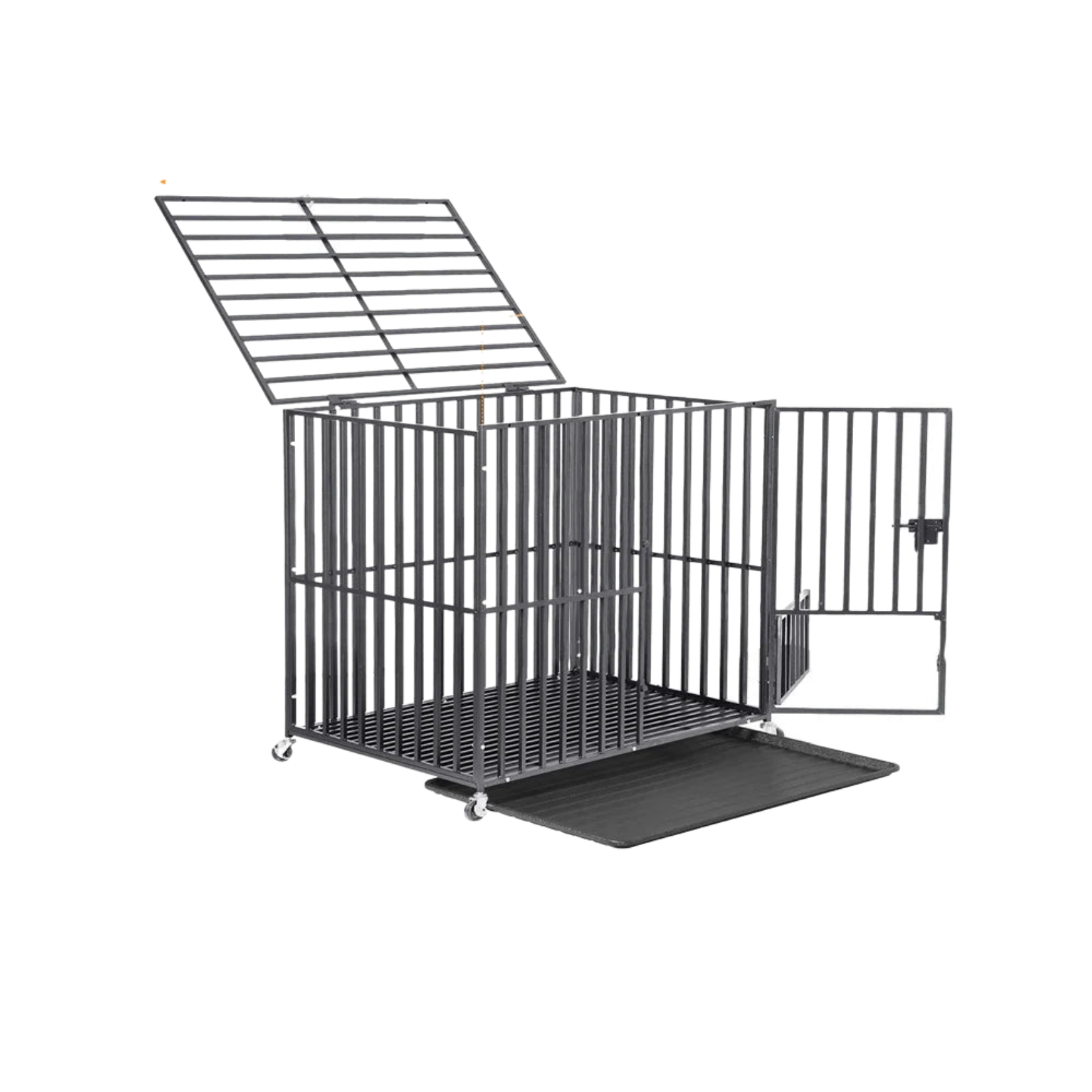 Dog Crate Dog Kennel Pet Crate Large Heavy Duty  Foldable 95 x 57 x 81 cm
