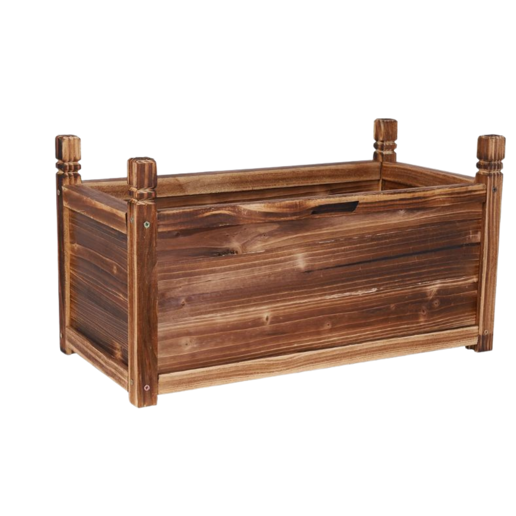 Planter Box Outdoor Raised Garden Bed Wood For Flowers and Vegetables 60x30x34cm
