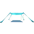 Blue Beach Tent Sun Shelter Beach Canopy Sun shelter With 4 Sandbags Portable Easy-Setup Canopy 3x3m